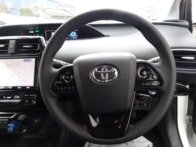 プリウス Ｓツーリングセレクション　ワンオーナー・ＴＳＳ（対車両・歩行者）ＩＣＳ・８インチＳＤナビ・バックモニター・ＥＴＣ・ドラレコ・Ｂｌｕｅｔｏｏｔｈオーディオ・合皮シート・シートヒーター・純正アルミ・保証書・取説・ロングラン保証（18枚目）