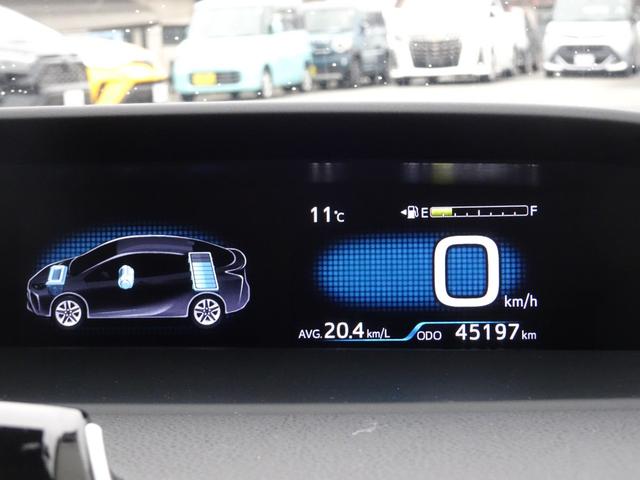 プリウス Ｓツーリングセレクション　ワンオーナー・ＴＳＳ（対車両・歩行者）ＩＣＳ・８インチＳＤナビ・バックモニター・ＥＴＣ・ドラレコ・Ｂｌｕｅｔｏｏｔｈオーディオ・合皮シート・シートヒーター・純正アルミ・保証書・取説・ロングラン保証（20枚目）