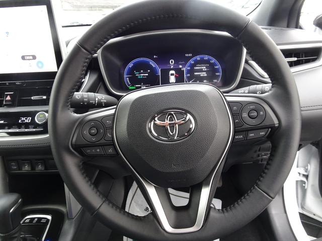 カローラクロス ハイブリッド　Ｚ　ワンオーナー・ＴＳＳ（対車両・歩行者）ＩＣＳ・ＴＣナビ・バックモニター・ＥＴＣ・Ｂｌｕｅｔｏｏｔｈオーディオ・パノラマルーフ・パワーバックドア・シートヒーター・純正アルミ・保証書・取説・ロングラン保証（19枚目）