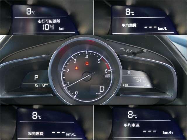 ���[�^�[���ɂ́A�O�C���E���ώԑ��E���ϔR��E�u�ԔR��E���s�\�����̂d�b�n��񂪕\���ł���@�\������܂��I