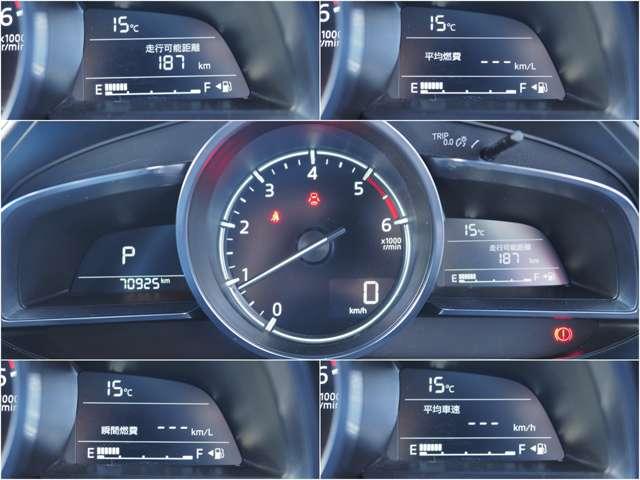 ���[�^�[���ɂ́A�O�C���E���ώԑ��E���ϔR��E�u�ԔR��E���s�\�����̂d�b�n��񂪕\���ł���@�\������܂��I