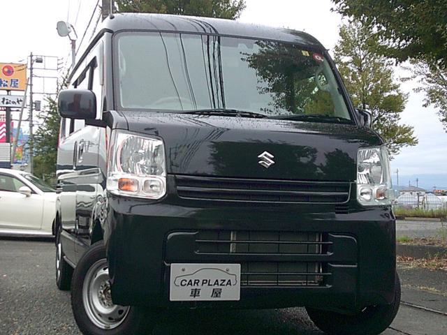 エブリイ ジョイン　パートタイム４ＷＤ　走行１５．６２４ｋｍ　デュアルカメラブレーキ　リヤパーキングセンサー　車線逸脱警報　大型オーバーヘッドコンソール　パナソニックナビＴＶ　Ｂｌｕｅｔｏｏｔｈ　ＤＶＤ再生　キーレス（3枚目）