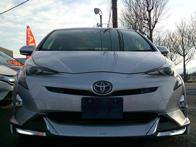 プリウス Sセーフティプラス トヨタセーフティ 駐車アシスト 純正ツーリング17インチアルミ エアロパーツ 純正SDナビTV Bモニター Bluetooth DVD再生 LEDヘッドライト フォグランプ ETC クリアランスソナー(12枚目)