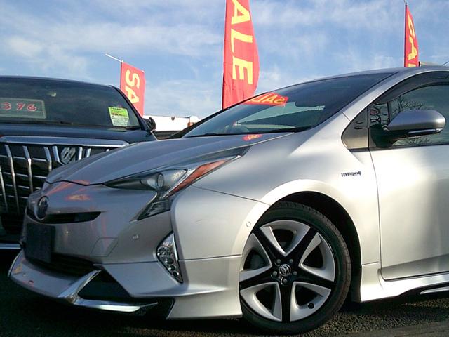 プリウス Sセーフティプラス トヨタセーフティ 駐車アシスト 純正ツーリング17インチアルミ エアロパーツ 純正SDナビTV Bモニター Bluetooth DVD再生 LEDヘッドライト フォグランプ ETC クリアランスソナー(14枚目)