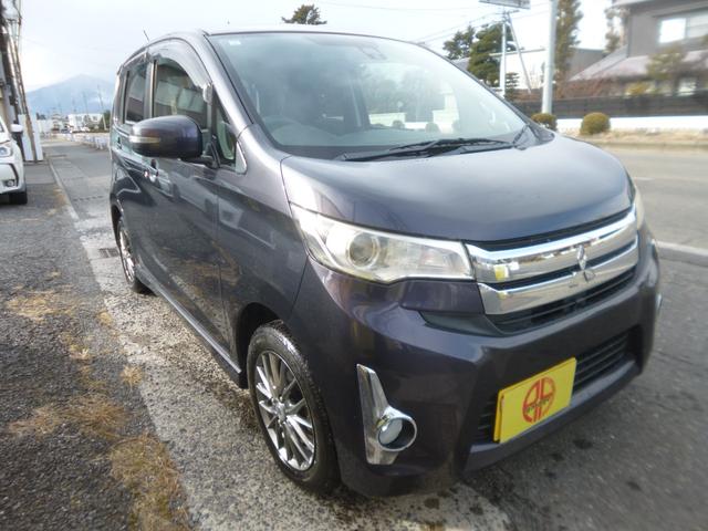 eKカスタム T e-アシスト 夏冬タイヤ付/衝突軽減装置付/車検登録2年付/スマートキー/タイミングチェーン/ナビTV/全周囲カメラ/ETC(4枚目)