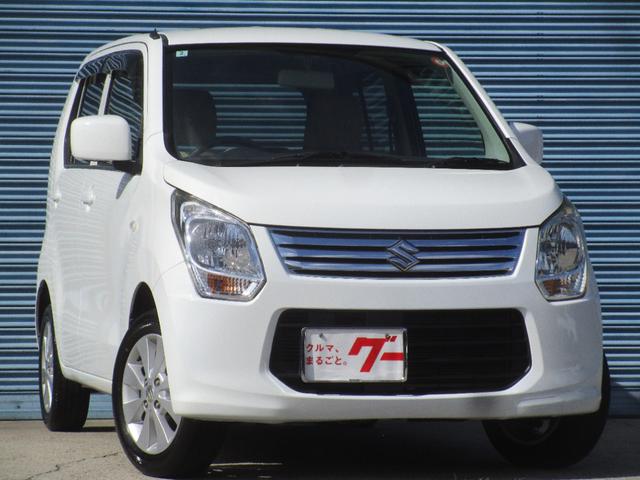 ワゴンＲ ＦＸ　４ＷＤ　ＣＶＴ　エネチャージ　アイドリングストップ　タイミングチェーン仕様　運転席シートヒーター　純正１４アルミホイール　オートエアコン　ＣＤプレイヤー　キーレス　ワンオーナー　禁煙車　整備記録簿（7枚目）
