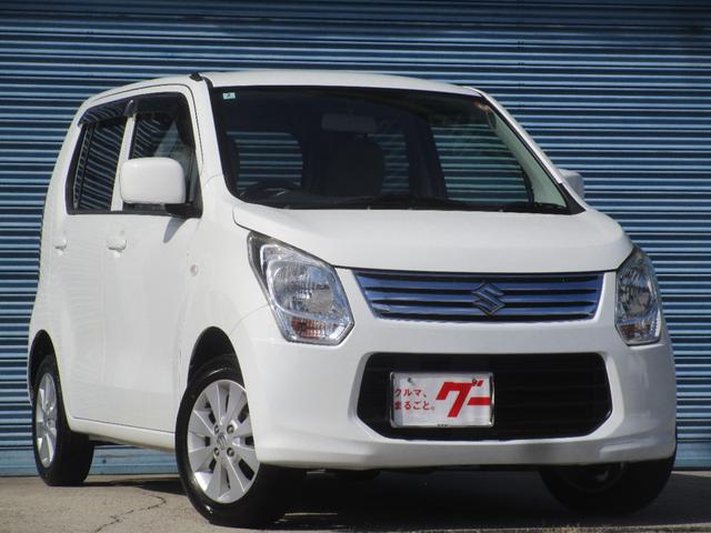 ワゴンＲ ＦＸ　４ＷＤ　ＣＶＴ　エネチャージ　アイドリングストップ　タイミングチェーン仕様　運転席シートヒーター　純正１４アルミホイール　オートエアコン　ＣＤプレイヤー　キーレス　ワンオーナー　禁煙車　整備記録簿（8枚目）