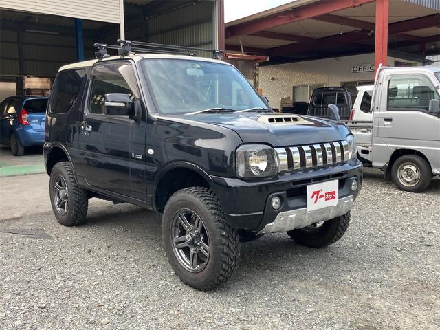 ジムニー クロスアドベンチャー 4WD 5速マニュアル リフトアップ CD/MD ETC シートヒーター キーレスエントリー 衝突安全ボディ 16インチアルミ ライトレベライザー ウインカー付き電動格納ドアミラー メッキグリル(2枚目)
