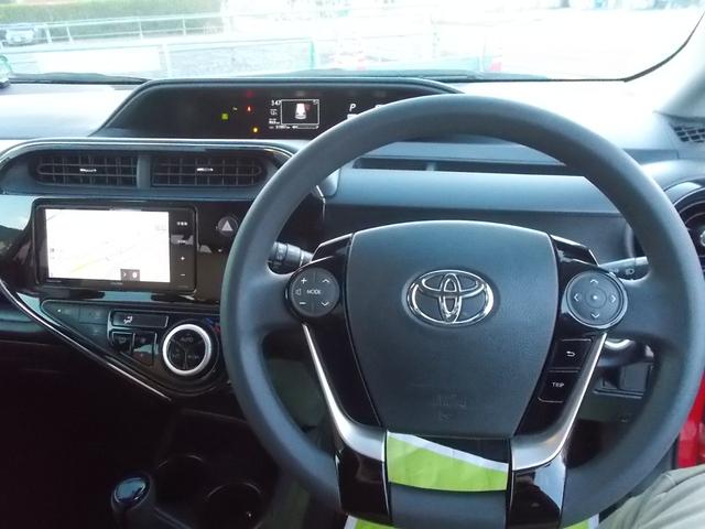 アクア リルヴィーS フロアAT ワンオーナー ナビ フルセグTV バックカメラ ドライブレコーダー プッシュスタート ETC シートヒーター アイドリングストップ ウインカーミラー 純正アルミホイール 純正フロアマット(6枚目)