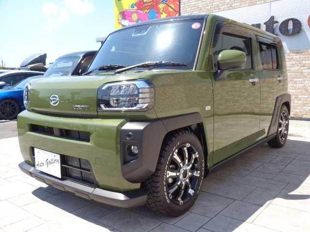 タフト Ｇ　ｔａｎａｂｅ車高調　柿本マフラー　社外１５インチＡＷ　ホワイトレター　純正メモリーナビ　フルセグＴＶ（2枚目）