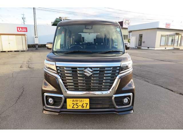スペーシアカスタム ６６０　カスタム　ハイブリッド　ＸＳ　両側パワ－スライドドア　Ｂカメ　車線逸脱　スマキー　禁煙　キーレスエントリー　アイドルストップ　ナビＴＶ　オートエアコン　ＥＴＣ　サイドエアバッグ　アルミホイール　盗難防止システム　運転席エアバッグ（2枚目）