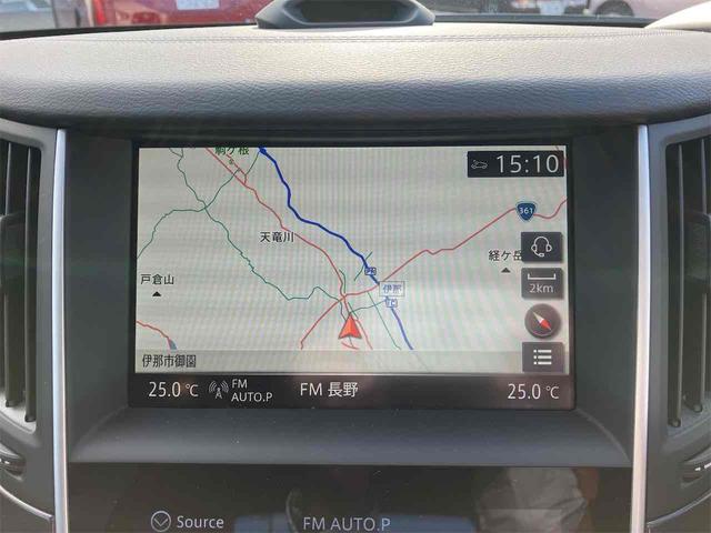 スカイライン ハイブリッド　ＧＴ　タイプＰ　４ＷＤ　ドライブレコーダー　クリアランスソナー　オートクルーズコントロール　衝突被害軽減システム　全周囲カメラ　ナビ　ＴＶ　アルミホイール　ＬＥＤヘッドランプ　ＡＴ　シートヒーター　スマートキー（6枚目）