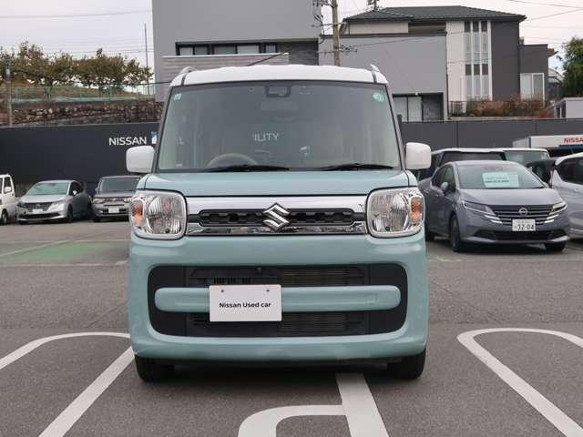 スペーシア ハイブリッドＸ　４ＷＤ　両側スライドドア　ナビ　クリアランスソナー　レーンアシスト　衝突被害軽減システム　スマートキー　電動格納ミラー　シートヒーター　ベンチシート　ＣＶＴ　盗難防止システム　ＡＢＳ　ＥＳＣ（5枚目）