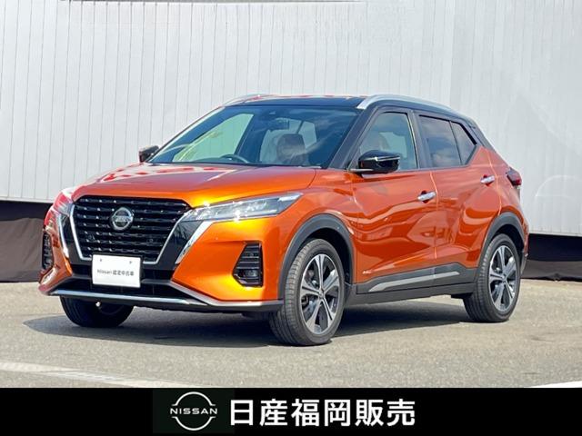 日産 キックス １．２　Ｘ　ツートーン　インテリアエディション　インテリジェントクルーズコントロール　整備記録簿有　衝突軽減ブレ－キ　アラウンドビューカメラ　フルオートエアコン　ワンオーナー　サイドカーテンエアバック　バックカメラ　ＬＥＤヘッドライト　ＡＢＳ　ＡＷ