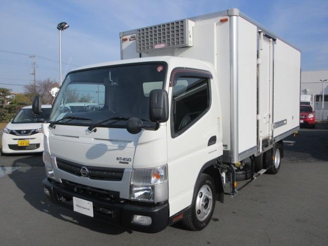 日産 ＮＴ４５０アトラス 　２ｔ　カラーアルミ低温冷凍車　メーカー架装　サイドドア　保冷カーテン　保証書＆記録簿