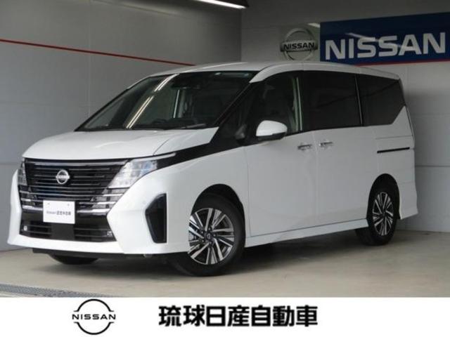 沖縄県豊見城市の中古車ならセレナ ハイウェイスターＶ　８人乗り・プロパイロット・ナビ・アラウンドビューモニター・エマージェンシーブレーキ・インテリジェントルームミラー・ドライブレコーダー・両側電動スライドドア・スマートキー・プッシュスタート