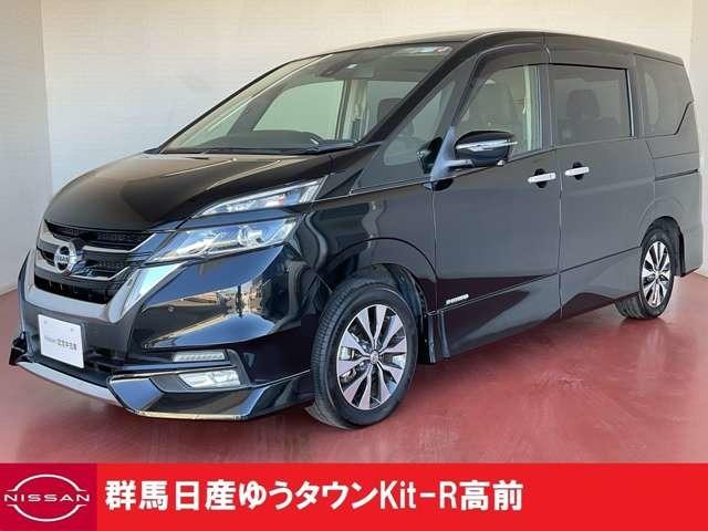 日産 セレナ ハイウェイスター　ＶセレクションＩＩ　デカナビドラレコ　両側オートドア　Ａストップ　ＬＥＤライト　クルコン　バックモニタ　ワンオーナー　インテリキー　ドラレコ　車線逸脱　盗難防止システム　ナビ＆ＴＶ　アルミ　オートエアコン　定期点検記録簿　キーレス　ＡＢＳ