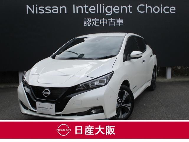 日産 リーフ ｅ＋Ｇ　プロパイロット　日産コネクトナビ　ＴＶ　アラウンドＭ　エマージェンシーブレーキ　踏み間違い衝突防止アシスト　レーンキープアシスト　パーキングアシスト　前席ヒーターシート　ＥＴＣ２．０　ＬＥＤヘッドライト　整備記録簿有　当社社有車