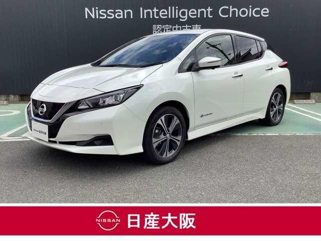 日産 リーフ Ｘ　Ｖセレクション　踏み間違い防止　衝突被害軽減ブレーキ　アダプティブクルーズ　ＬＥＤライト　元試乗車　スマートキー　サイドエアバッグ　車線逸脱警報　ＥＴＣ　アルミホイール　オートエアコン　メモリーナビ　ワンセグＴＶ　ナビ＆ＴＶ　イモビライザー　バックカメラ