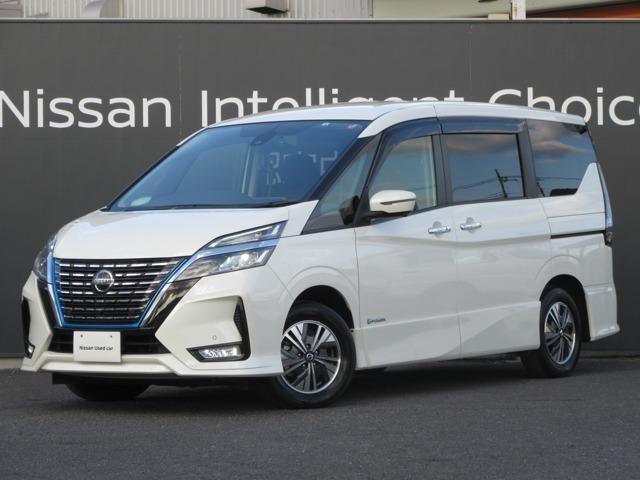 日産 セレナ １．２　ｅ－ＰＯＷＥＲ　ハイウェイスター　Ｖ　スマ－トキ－　１オーナー　ナビ　点検記録簿　アルミホイール　メモリナビ　キーフリー　エアバッグ　ＡＢＳ