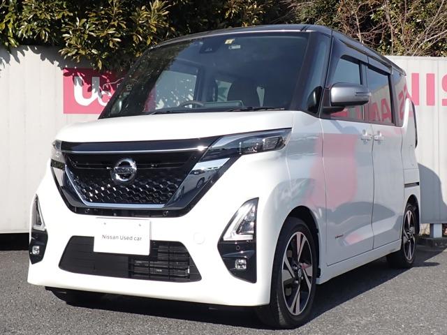 日産 ルークス ６６０　ハイウェイスターＧターボ　プロパイロット　エディション　プレミアムインテリア　プロパイ　エマブレ　車線逸脱　アダプティブクルーズコントロール　インテリキー　ＬＥＤライト　ＥＴＣ　ドラレコ　バックモニター　メモリナビ　アルミホイール　オートエアコン　記録簿　盗難防止システム　エアバッグ　ナビＴＶ