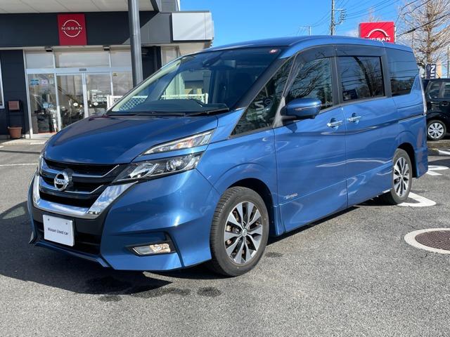 日産 セレナ ハイウェイスターＧ　２．０　ハイウェイスターＧ　純正９インチナビ　後席モニター　アラウンドビューモニター　プロパイロット　エマージェンシーブレーキ　車線逸脱警報　踏み間違い防止　障害物センサー　両側オートスライドドア