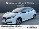 Ｘ　日産リーフは、リチウムイオンバッテリーを車体中央の床下に搭載し低重心を実現。　高剛性ボディで取り回しのしやすいスムーズなハンドリングを実現しています。寒冷地　自動パーキング　オートクルーズ(1枚目)