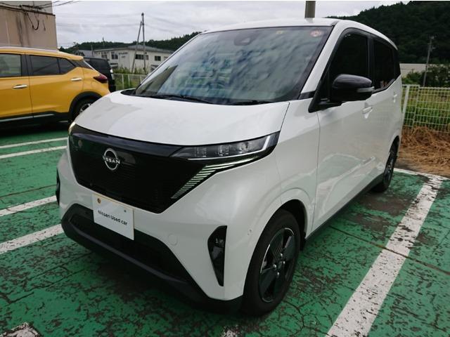 日産 サクラ Ｘ　記録簿　車線逸脱警報　ＬＥＤヘッドライト　ＡＣ　インテリジェントキー　禁煙車　アルミホイール　ワンオーナー　ＡＢＳ　寒冷地仕様　試乗車　キーフリー　衝突被害軽減装置　運転席エアバッグ　３６０°カメラ