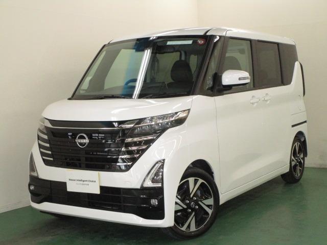 日産 ルークス ６６０　ハイウェイスターＧターボ　Ａストップ　盗難防止システム　全周囲カメラ　両側パワースライドドア　ＬＥＤヘッド　バックモニター　レーンアシスト　インテリキー　ドライブレコーダー　オートエアコン　アルミホイール　ＡＢＳ　試乗車ＵＰ