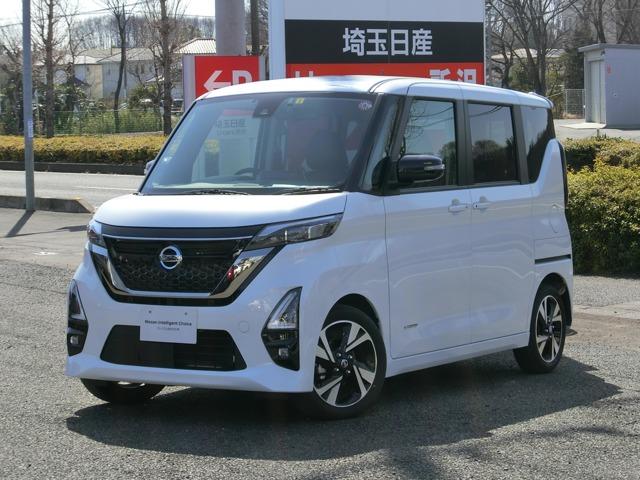 日産 ルークス ハイウェイスター　Ｇターボ　アーバンクロム　社用車アップ　禁煙車　メモリーナビ　アラウンドビューモニター　ＥＴＣ２．０　前後ドライブレコーダー　ＳＯＳコール　障害物センサー　両側電動スライドドア　ＬＥＤヘッドライト　アルミホイール　ワンオーナー