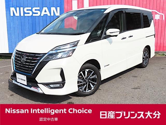 日産 セレナ １．２　ｅ－ＰＯＷＥＲ　ハイウェイスター　Ｖ　３６０°カメラ　エアバック　スマキー　追従クルコン　ＬＤＷ　１オーナー　ＬＥＤ　ＥＴＣ　ドラレコ　カーテンエアバック　メモリーナビ　アルミホイール　オートエアコン　盗難防止　キーフリー　ナビＴＶ