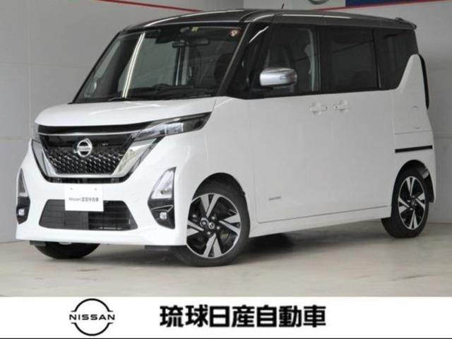 沖縄県の中古車ならルークス ハイウェイスター　Ｇターボプロパイロットエディション　ターボ車・プロパイロット・社外ナビ・アラウンドビューモニター・両側パワースライドドア・ドライブレコーダー・エマージェンシーブレーキ・レーンキープ・スマートキー・プッシュスタート