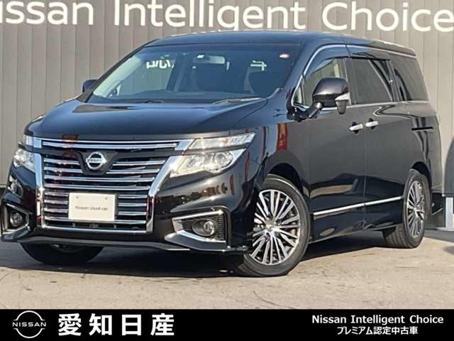 日産 エルグランド ２５０ハイウェイスターＳ　ドラレコ・ＥＴＣ・左側電動スライド　Ｂカメラ　ＬＥＤヘッド　Ｄレコ　クルーズコントロール　ＥＴＣ　スマートキー＆プッシュスタート　ナビＴＶ　メモリナビ　記録簿付き　エアコン　盗難防止システム　キーレス　ＡＷ　パワーウィンドウ　パワステ