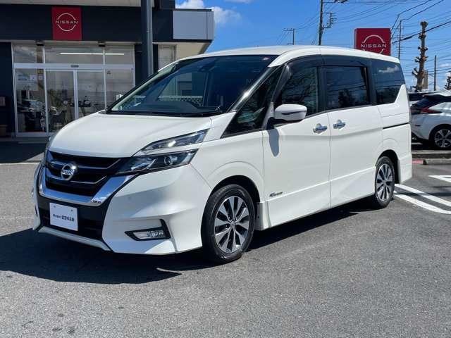 日産 セレナ ハイウェイスター　プロパイロットエディション　２．０　ハイウェイスター　純正９インチナビ　後席モニター　バックカメラ　エマージェンシーブレーキ　車線逸脱警報　踏み間違い防止　障害物センサー　ＬＥＤライト　プロパイロット　両側オートスライドドア