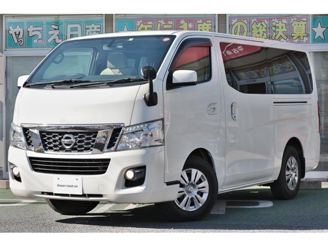 日産 ＮＶ３５０キャラバンワゴン ２．５　ＧＸ（オートスライドドア付）　ロングボディ　低床　１０人乗り　ナビＴＶ　後席モニター　インテリキー　エアコン　ナビＴＶ　メモリーナビ　パワーステアリング　キーレスエントリー　ＥＴＣ　盗難防止システム　エアバック　ドラレコ　パワーウィンドウ　助手席エアバック　定期点検記録簿　Ｂカメラ