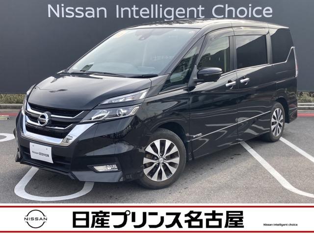 日産 セレナ ハイウェイスターＶセレクションＩＩ　プロパイロット　左右パワースライドドア　車線逸脱警報装置　ＥＴＣ車載器　サイドエアバッグ　アイドリングストップ　ＬＥＤヘッドライト　セキュリティ　駐車アシスト　禁煙車　ドラレコ　レーダークルーズコントロール　ＴＶナビ