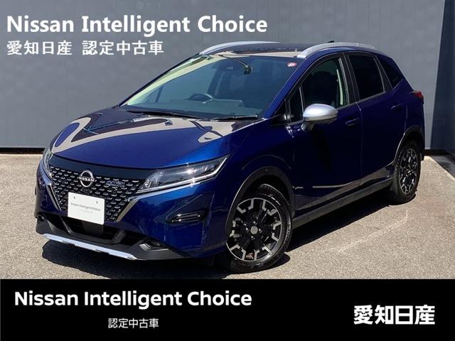 日産 ノート １．２　ＡＵＴＥＣＨ　クロスオーバー　プラス　アクティブ　純正ナビ　プロパイロット　スマートミラー　衝突軽減　ＬＥＤヘッド　ワンオーナー　インテリジェントキー　ドライブレコーダー　追従クルーズ　ＡＢＳ　車線逸脱警報　アルミホイール　盗難防止システム　ＥＴＣ　メモリーナビ　アラウンドモニター