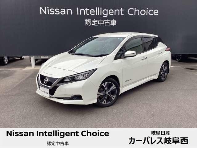 日産 リーフ Ｘ　ＥＴＣ　前方ドライブレコーダー　オートクルーズ　　ＥＶ専用メーカーナビ　バックカメラ　ハンドル＆シートヒーター　踏み間違い防止　ＬＥＤヘッドライト