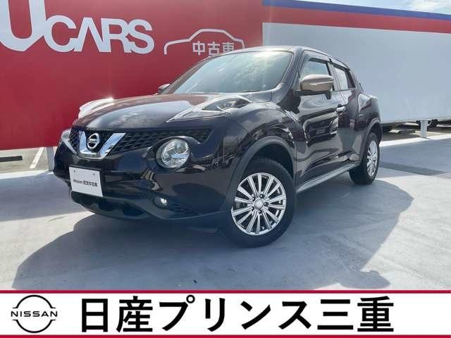 日産 ジューク １５ＲＸ　禁煙車　ナビ（Ｂｌｕｅｔｏｏｔｈ対応・ＤＶＤ再生機能・フルセグＴＶ）　バックカメラ　ＥＴＣ　ドライブレコーダー　キセノンヘッドライト