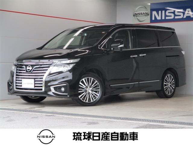 中頭郡北谷町 琉球日産自動車（株）　北谷店 日産 エルグランド ２．５　２５０ハイウェイスターＳ　助手席オーットマンツール　８人乗り ブラック 4.9万km 2018(平成30)年