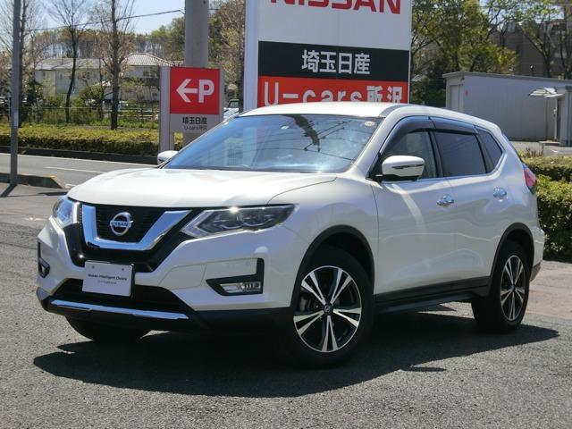 日産 エクストレイル ２０Ｘ　２列車　４ＷＤ　メモリーナビ　アラウンドビューモニター　ＥＴＣ２．０　前後ドライブレコーダー　スマートルームミラー　障害物センサー　電動リアゲート　ＬＥＤヘッドライト　純正アルミホイール　ワンオーナー