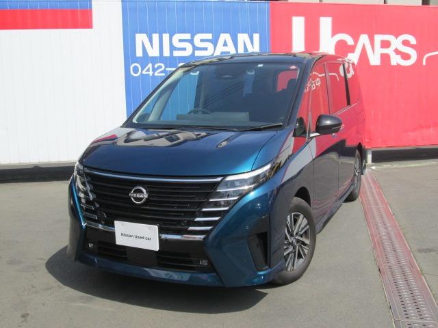 日産 セレナ ２．０　ハイウェイスターＶ　プロパイロット／アラウンドビューモニター　アランドビューカメラ　両パワースライドドア　展示・試乗車ＵＰ　１オーナー　ＬＥＤヘッドランプ　ＡＢＳ　インテリジェントクルーズコントロール　アイドリングＳＴＯＰ　キーフリー　ナビＴＶ　インテリキ－