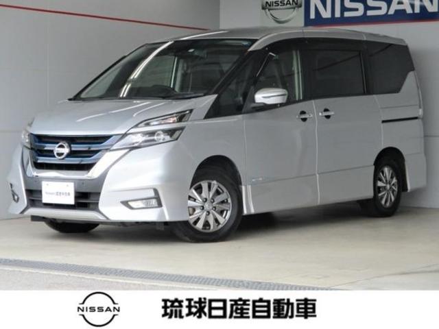 沖縄県豊見城市の中古車ならセレナ ｅ－パワー　ハイウェイスターＶ　ｅ－ＰＯＷＥＲ・防水シート・プロパイロット・純正９インチナビ・エマージェンシーブレーキ・アラウンドビューモニター・インテリジェントルームミラー・スマートキー・プッシュスタート・ステアリングスイッチ