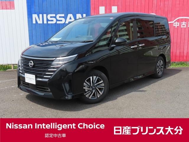 日産 セレナ ２．０　ハイウェイスターＶ　当社元試乗車　メモリーナビ　ＡＶＭ付　アランドビューカメラ　両パワースライドドア　サイドエアバッグ　ＬＥＤヘッドランプ　車線逸脱防止　ＡＢＳ　インテリジェントクルーズコントロール　アイドリングＳＴＯＰ　セキュリティ　キーフリー　ナビＴＶ