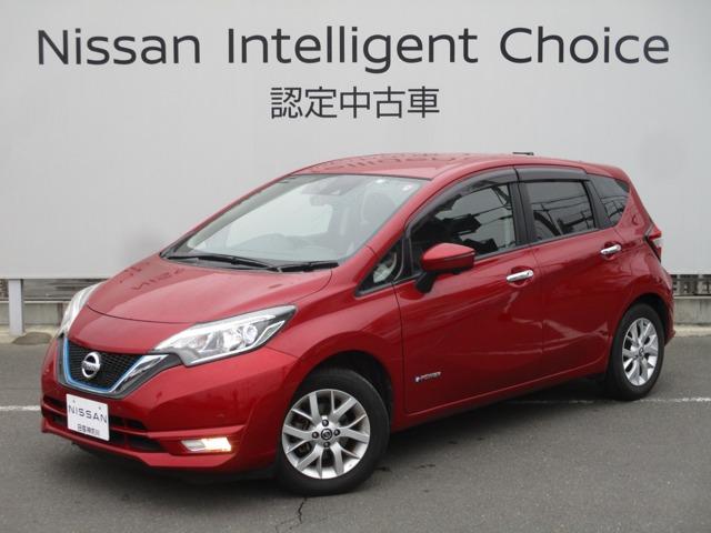 日産 ノート １．２　ｅ－ＰＯＷＥＲ　Ｘ　／エマブレ／踏み間違い防止／ＡＶＭ　衝突回避軽減　パワーウィンド　インテリジェントキ－　レーンキープ　ＬＥＤ　Ｗエアバック　バックカメラ　ワンオーナー車　ＥＴＣ　オートエアコン　盗難防止装置　点検記録簿付　ナビＴＶ　アルミホイール