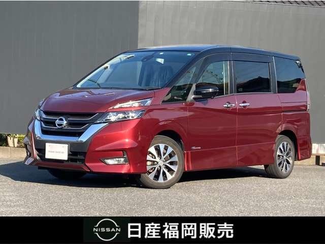 日産 セレナ ２．０　ハイウェイスター　Ｖセレクション　後席モニター　両ＡＳＤ　車線逸脱アラート　アダプティブクルーズ　ＡＡＣ　インテリキー　ＬＥＤライト　バックカメラ　ドラレコ　ＥＴＣ　サイドエアバッグ　ＴＶナビ　キーレス　パワーウィンドウ　アルミ　ダブルエアバック