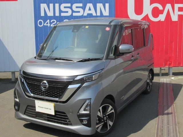 日産 ルークス ６６０　ハイウェイスターＧターボ　プロパイロット　エディション　ＳＯＳコール／アラウンドビューＭ　アイドリンクストップ　アダプティブクルーズ　ＬＥＤヘッドランプ　スマートキー　ワンオーナー　ドラレコ　メモリーナビ　ＰＳ　ナビＴＶ　エアバッグ　キーフリー　記録簿　エアコン　ＡＢＳ　ワンセグ　ＰＷ