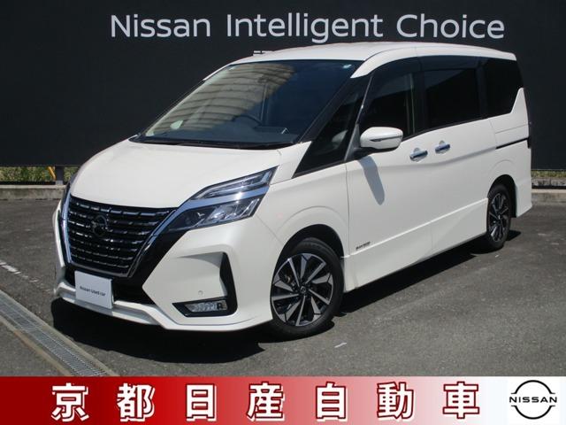 日産 セレナ ハイウェイスターＶ　追突軽減ブレーキ　メモリナビ　パワステ