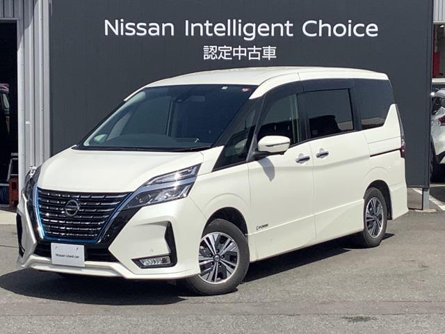 日産 セレナ １．２　ｅ－ＰＯＷＥＲ　ハイウェイスター　Ｖ　衝突軽減装置　全周カメラ　メンテナンスノート　ＥＣＯモード　衝突被害軽減ブレ－キ　クルコン　ＥＴＣ　ドライブレコーダー　レーンキープ　メモリーナビ　アルミホイール　Ｗエアバック　キーフリー　サイドモニター　ナビＴＶ