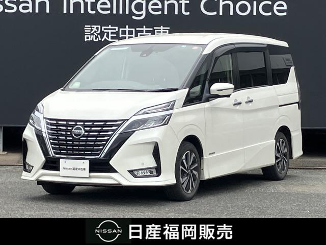 日産 セレナ ２．０　ハイウェイスター　Ｖ　衝突被害軽減ブレーキ　追突軽減ブレーキ　アラウンドビュ－　メモリナビ　パワステ　ＬＥＤヘットライト　サイドカメラ　ＡＣＣ　スマートキー　ＥＴＣ　ドライブレコーダー　ワンオーナー　サイドエアバック　盗難防止システム　ＡＢＳ